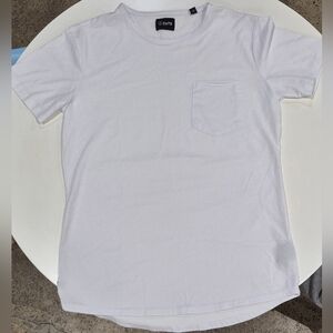 Cuts White Pocketed T-Shirt